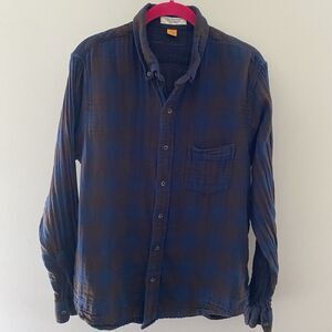 Tailor Vintage Connecticut Originals Men's Plaid Flannel Cotton Shirt Sz L